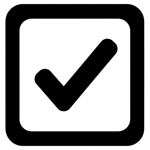 form checkbox Solid Glyph icon