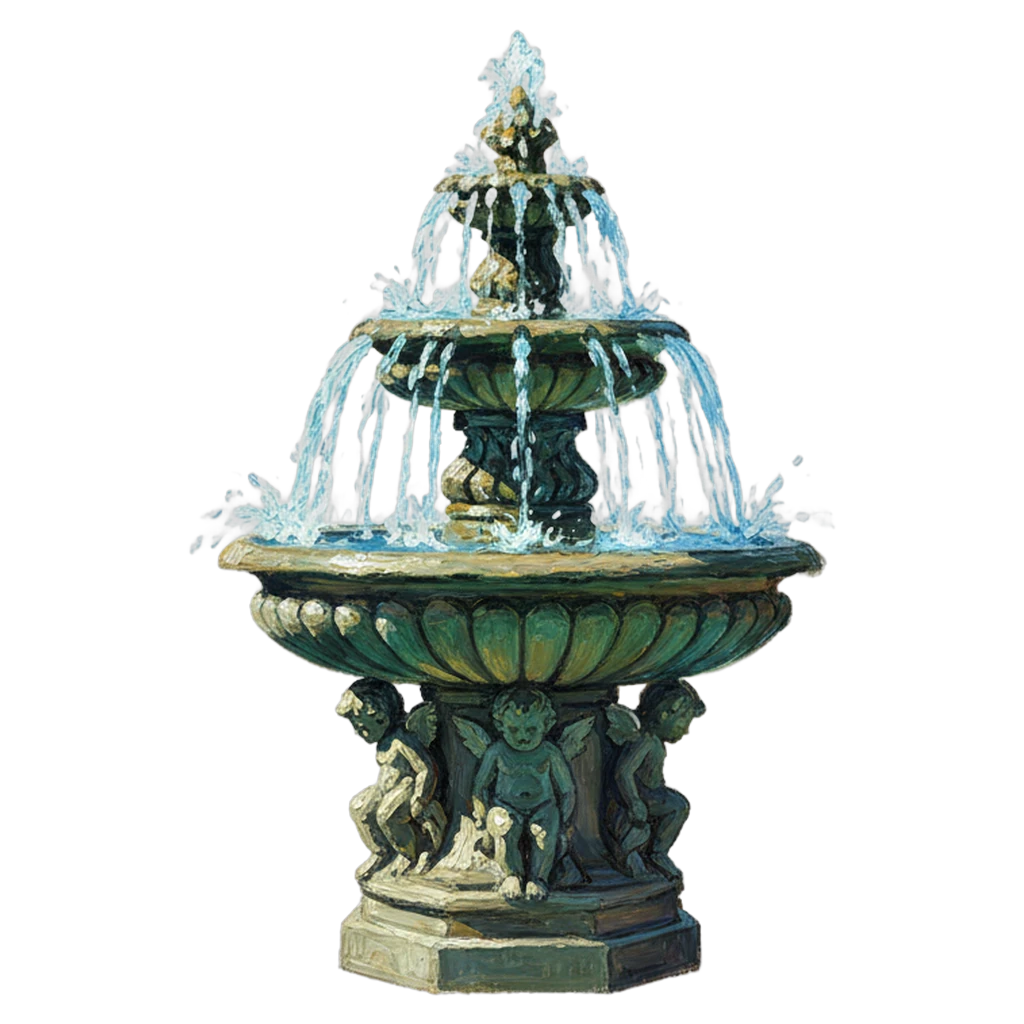 fountain Oil Painting icon