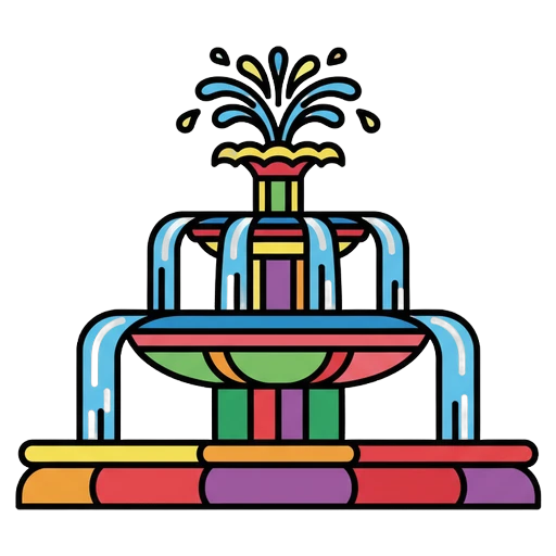 fountain Pop Art icon