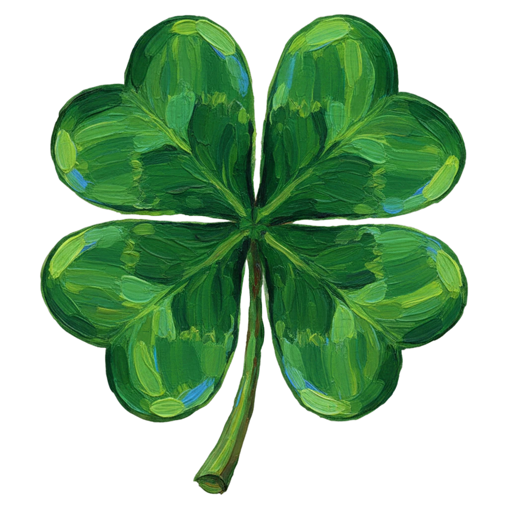 four-leaf clover Oil Painting icon