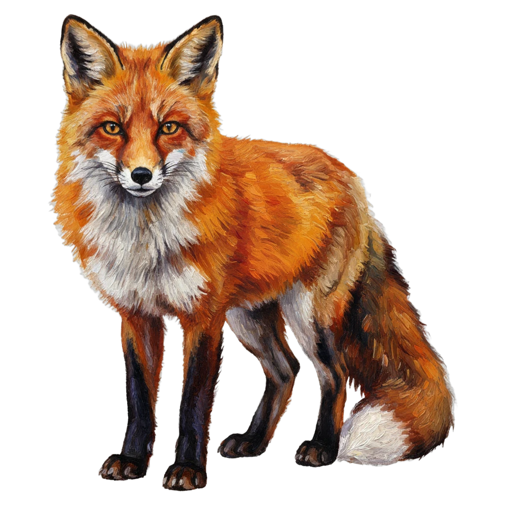 fox Oil Painting icon