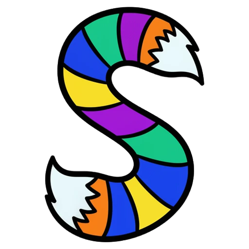 fox tail Pop Art icon