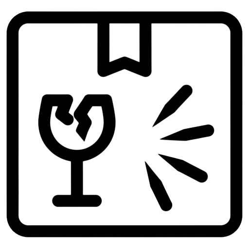 fragile package Line Art icon