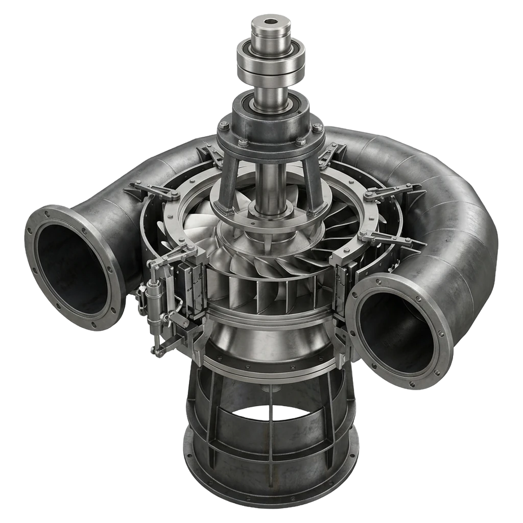francis turbine Photorealistic icon