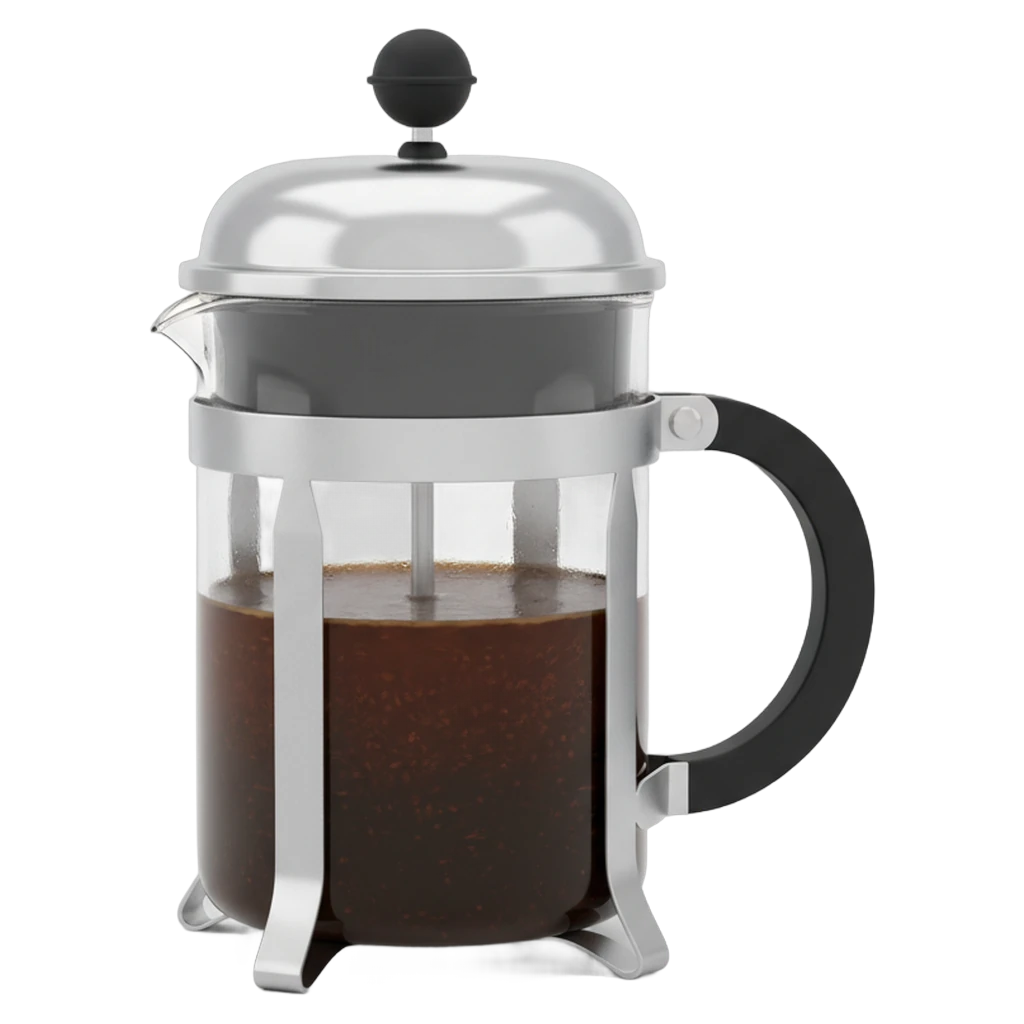 french press Photorealistic icon