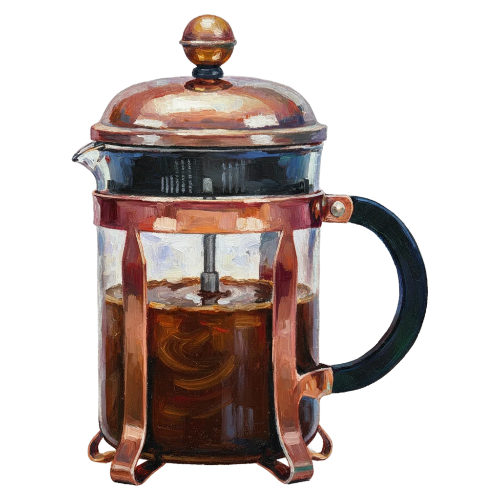 french press Oil Painting icon