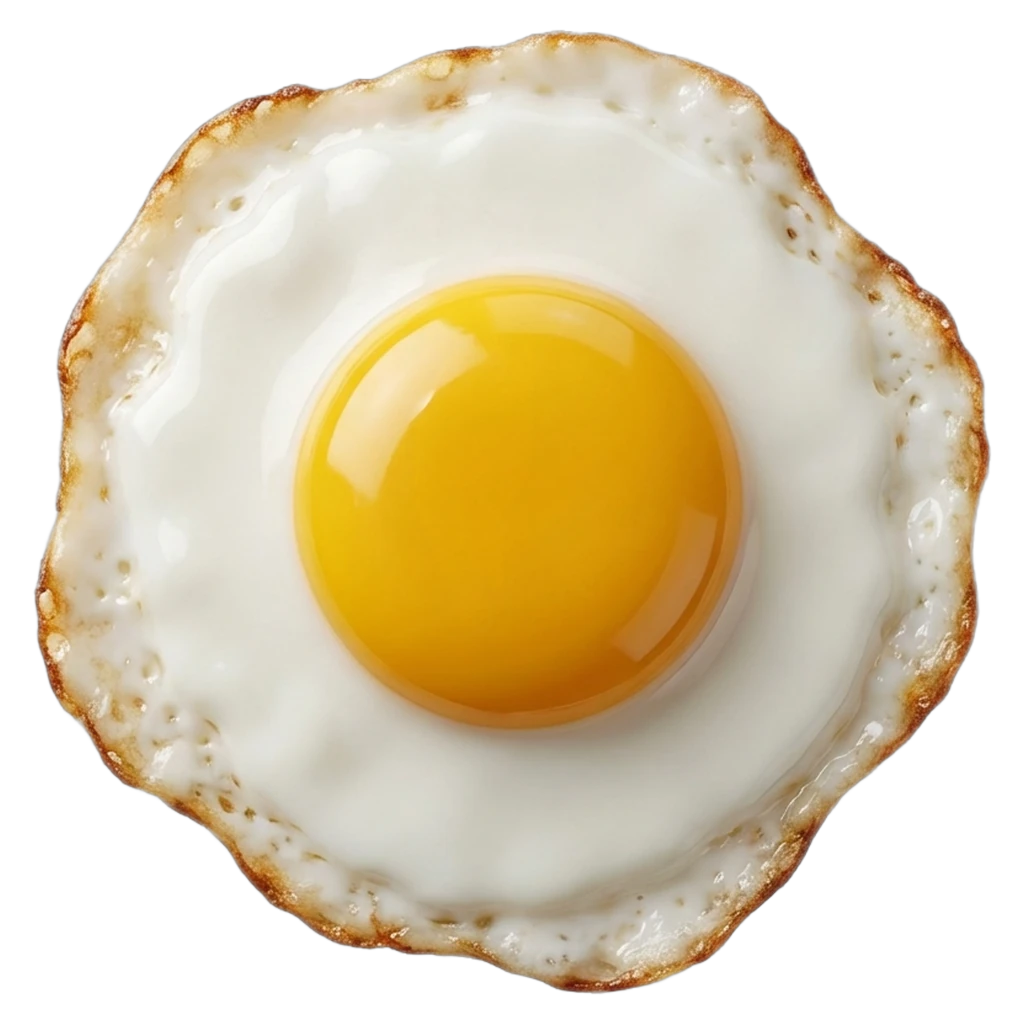 fried egg Photorealistic icon