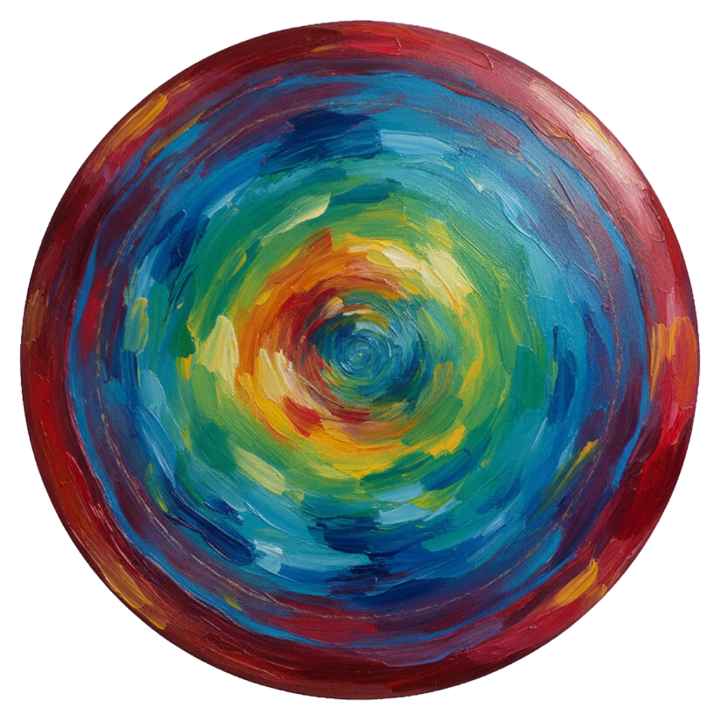 frisbee Oil Painting icon