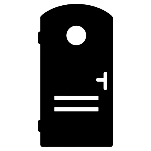 front door Solid Glyph icon