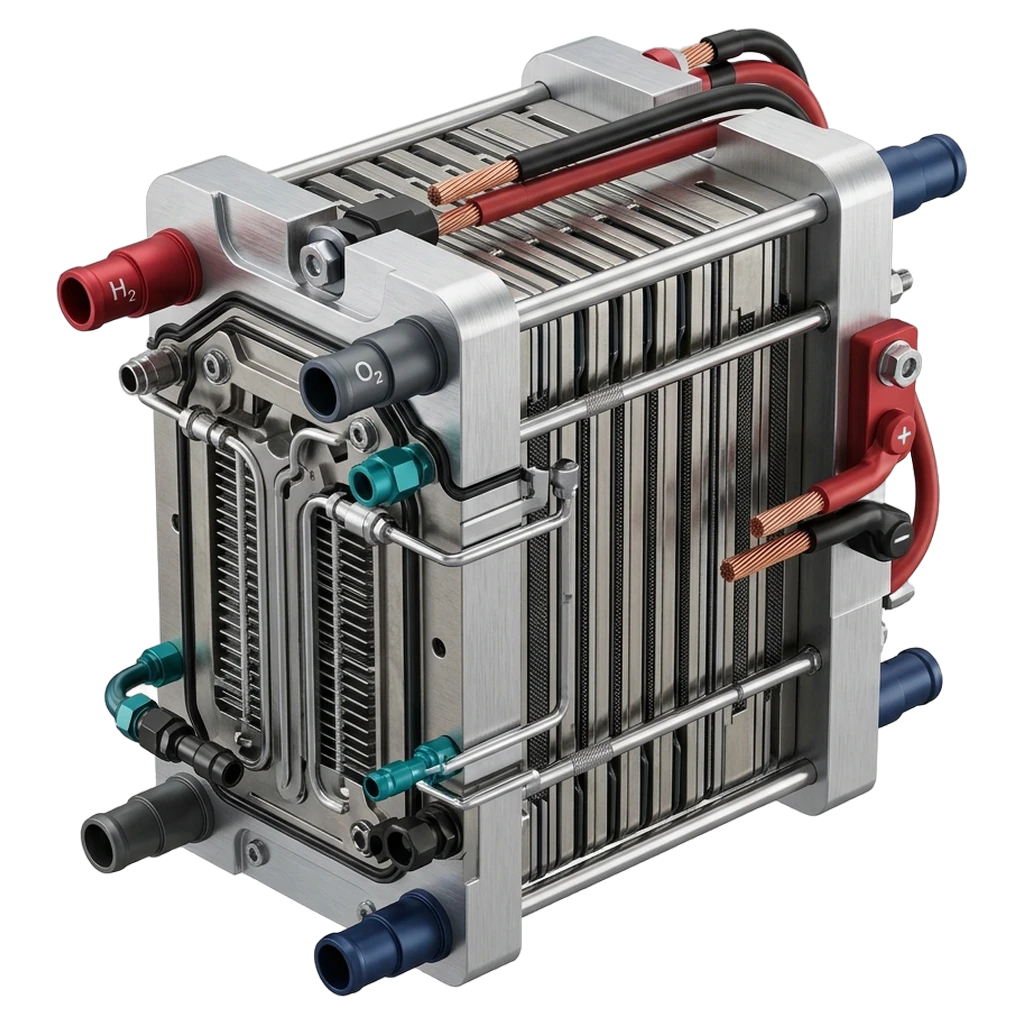 fuel cell stack Photorealistic icon