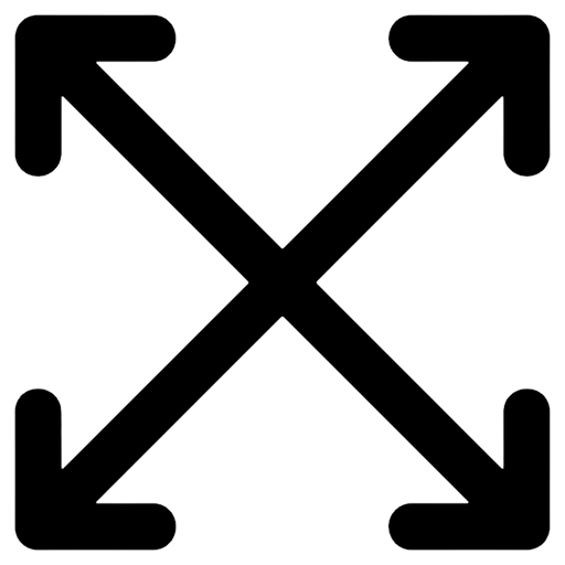 fullscreen arrows Line Art icon - free AI-generated line art icon for web and app projects