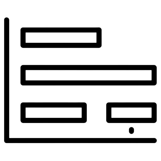 gantt chart Line Art icon - free AI-generated line art icon for web and app projects