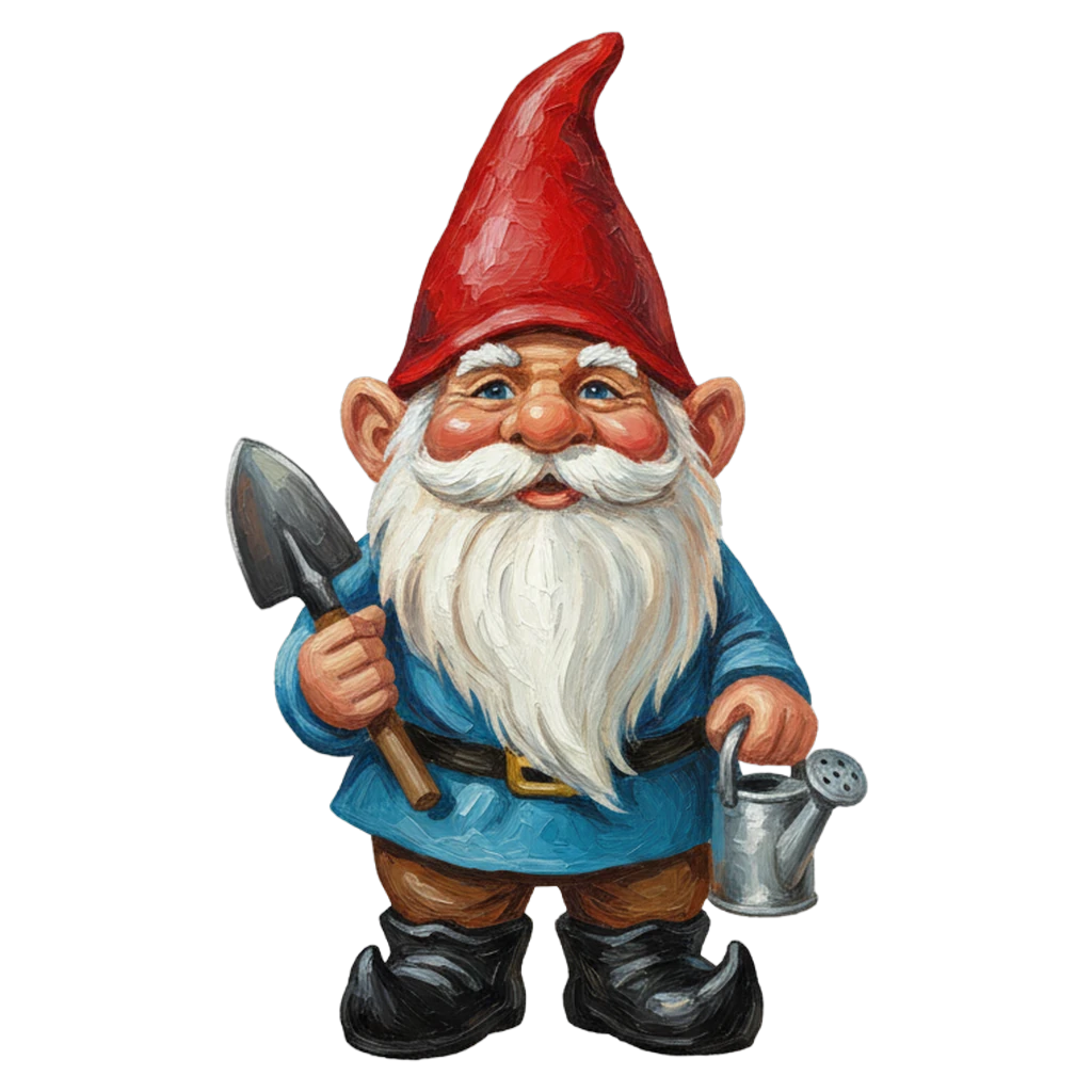 garden gnome Oil Painting icon