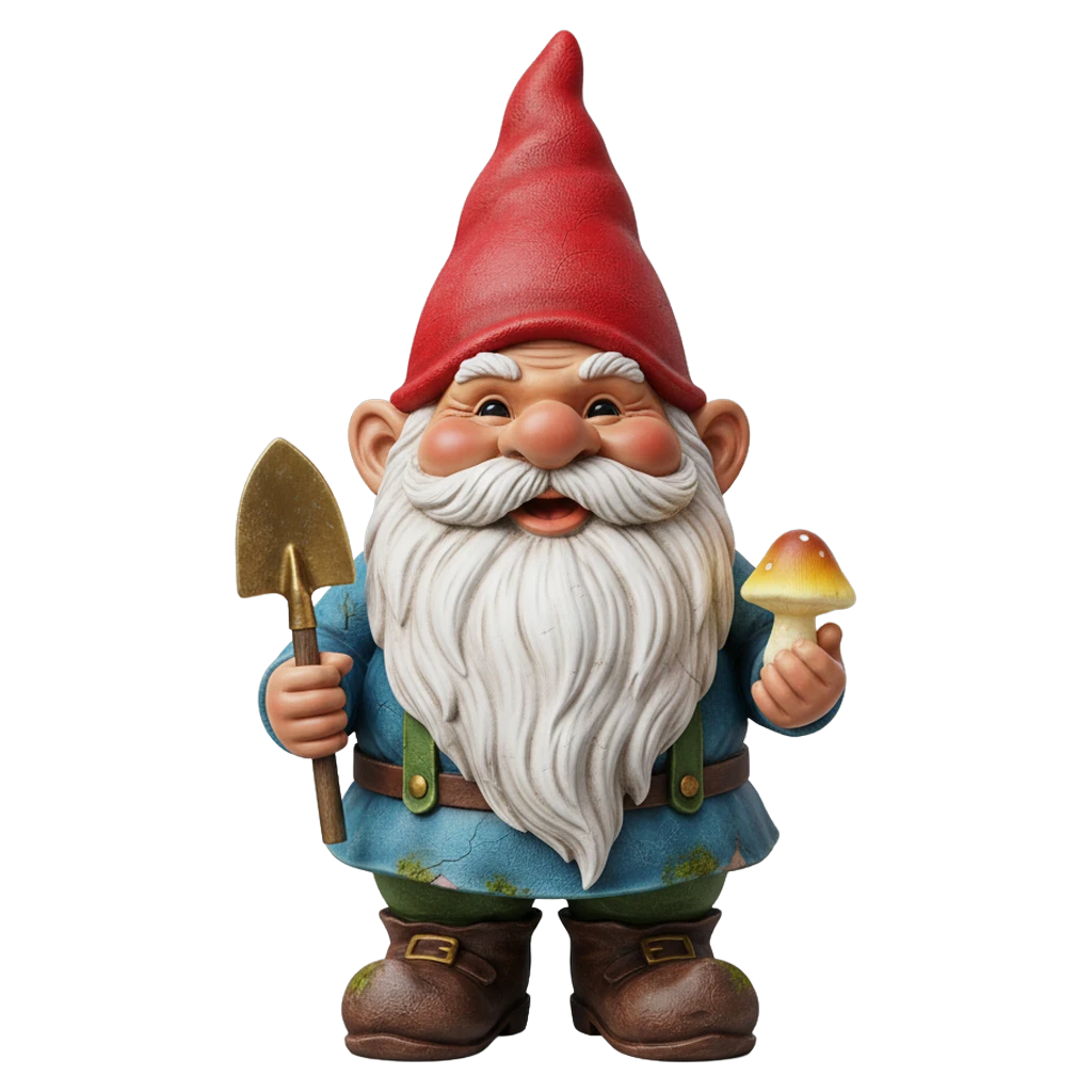 garden gnome Photorealistic icon