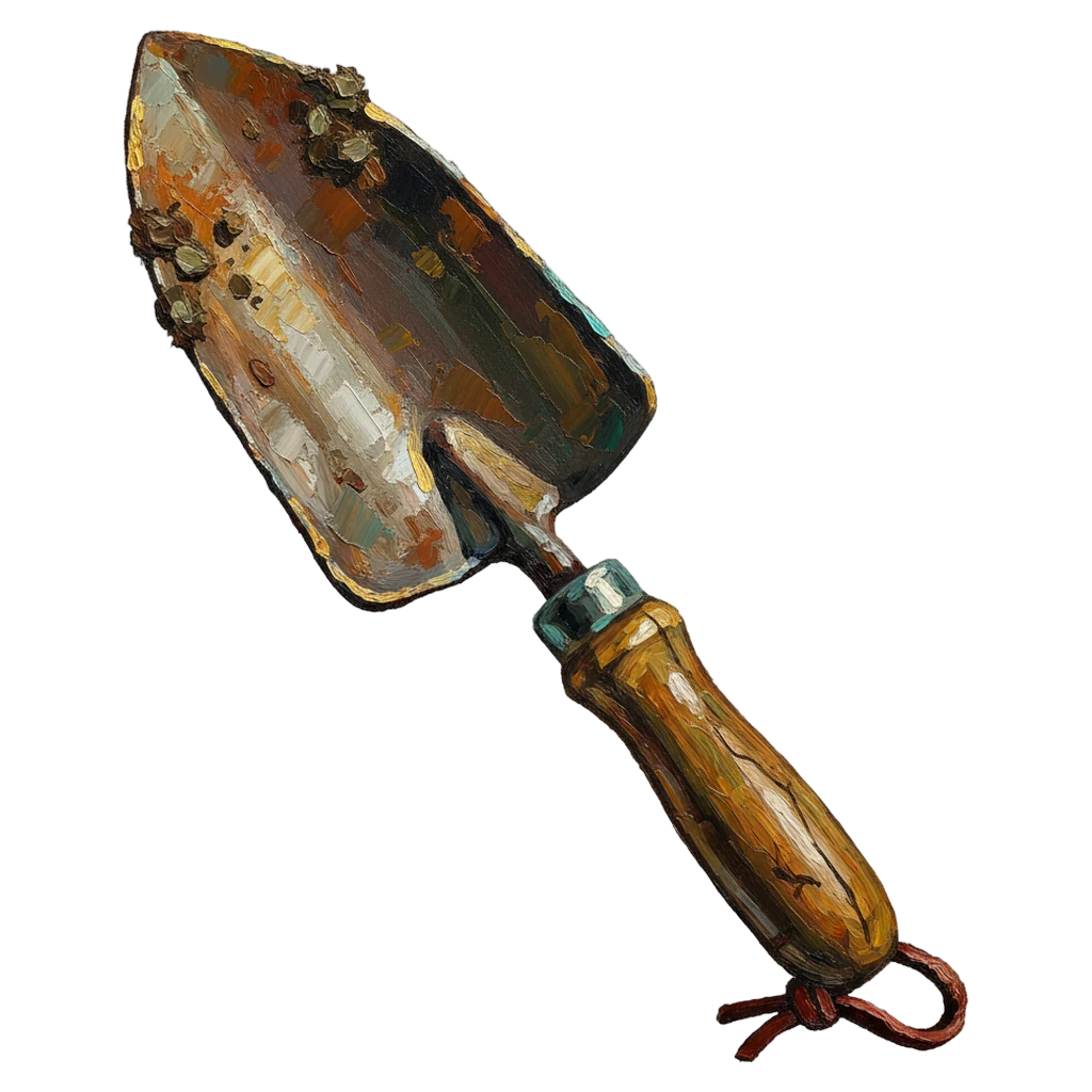 garden trowel Oil Painting icon