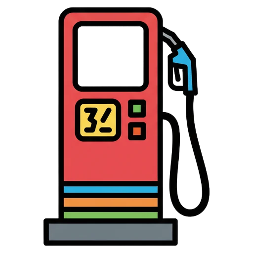 gas pump Pop Art icon
