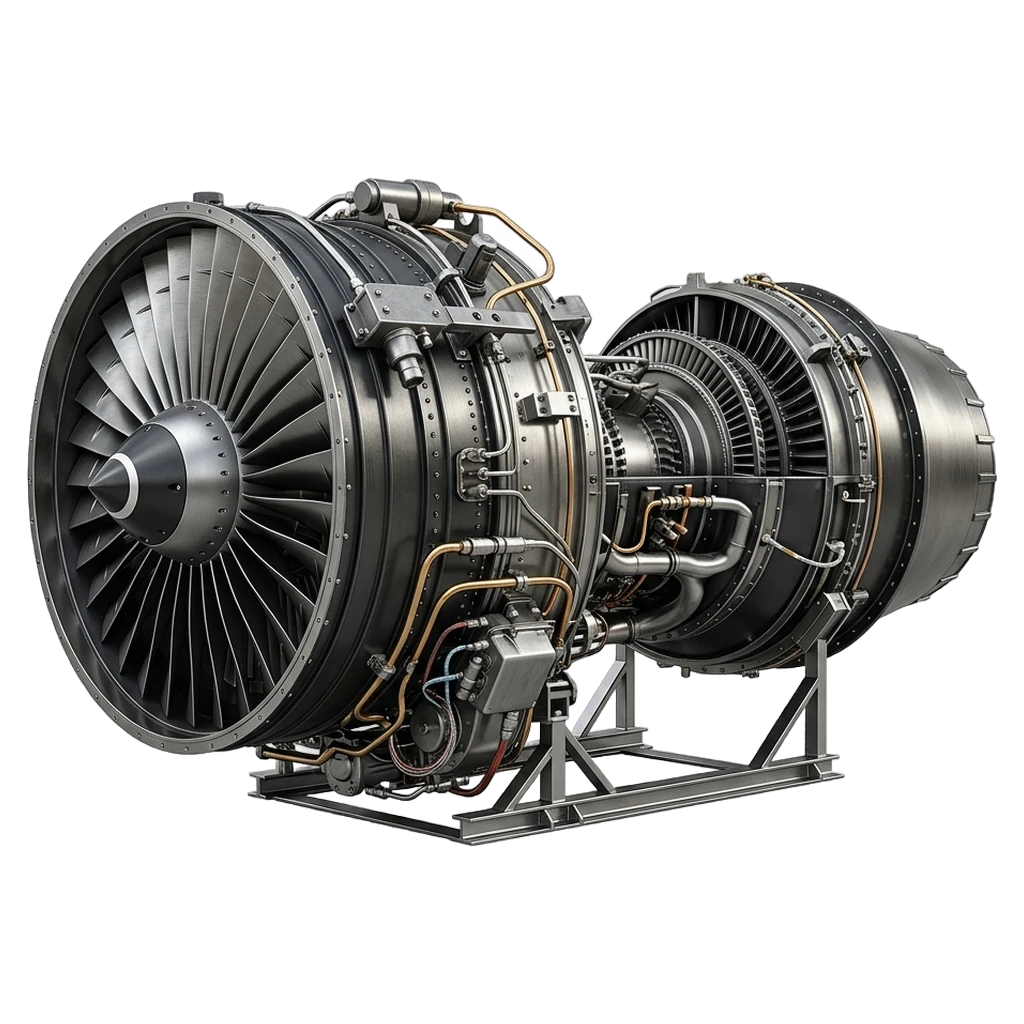 gas turbine engine Photorealistic icon - free AI-generated photorealistic icon for web and app projects