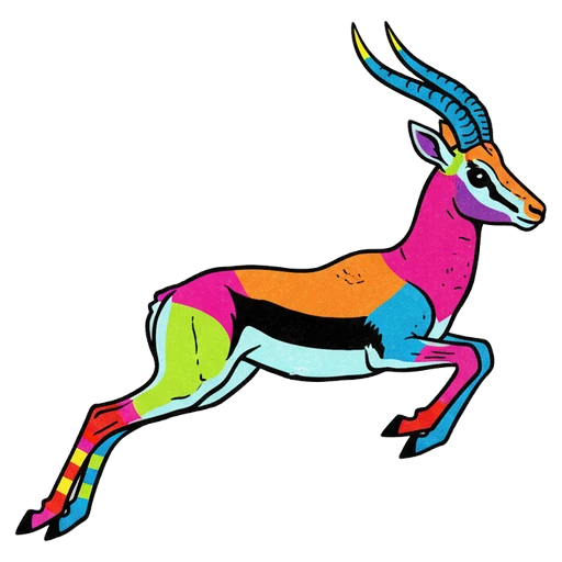 gazelle Pop Art icon