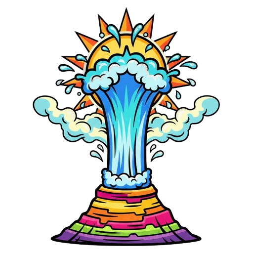 geyser Pop Art icon