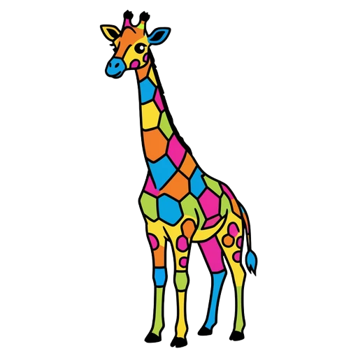 giraffe Pop Art icon