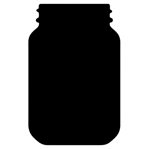 glass jar Solid Glyph icon