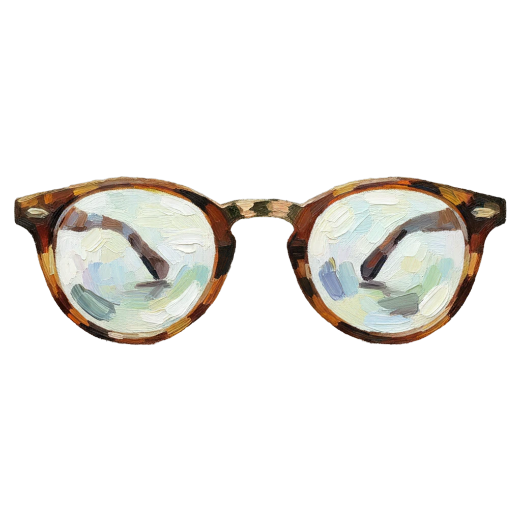 glasses Oil Painting icon