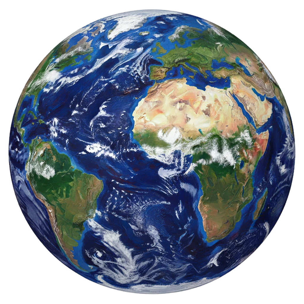 globe Oil Painting icon