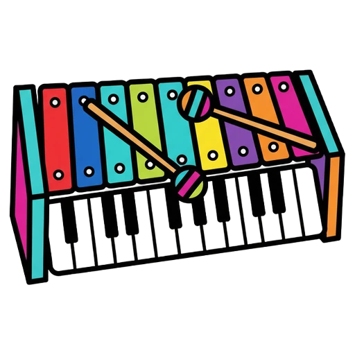 glockenspiel Pop Art icon