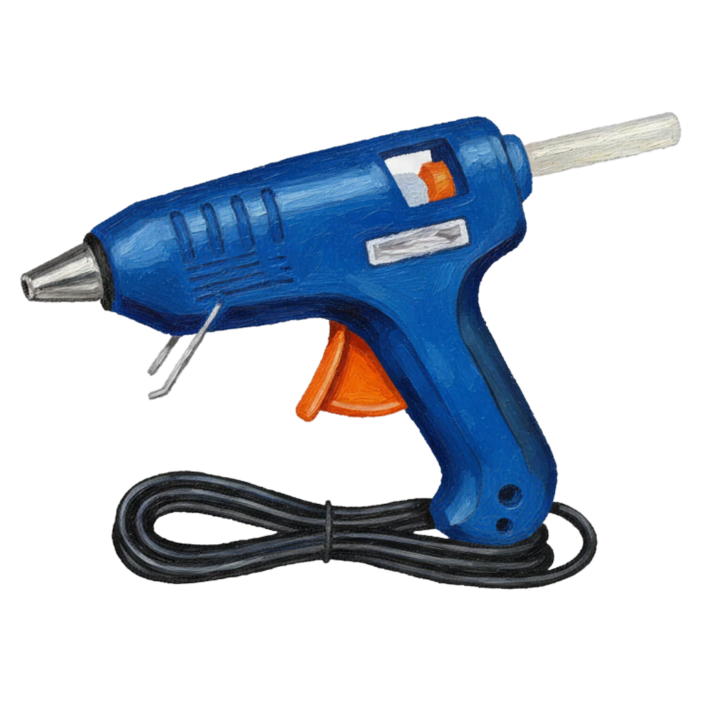 glue gun Oil Painting icon