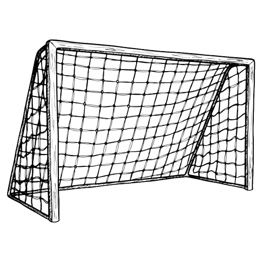 goal net Hand Drawn icon
