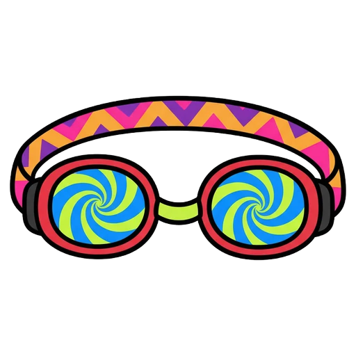 goggles Pop Art icon
