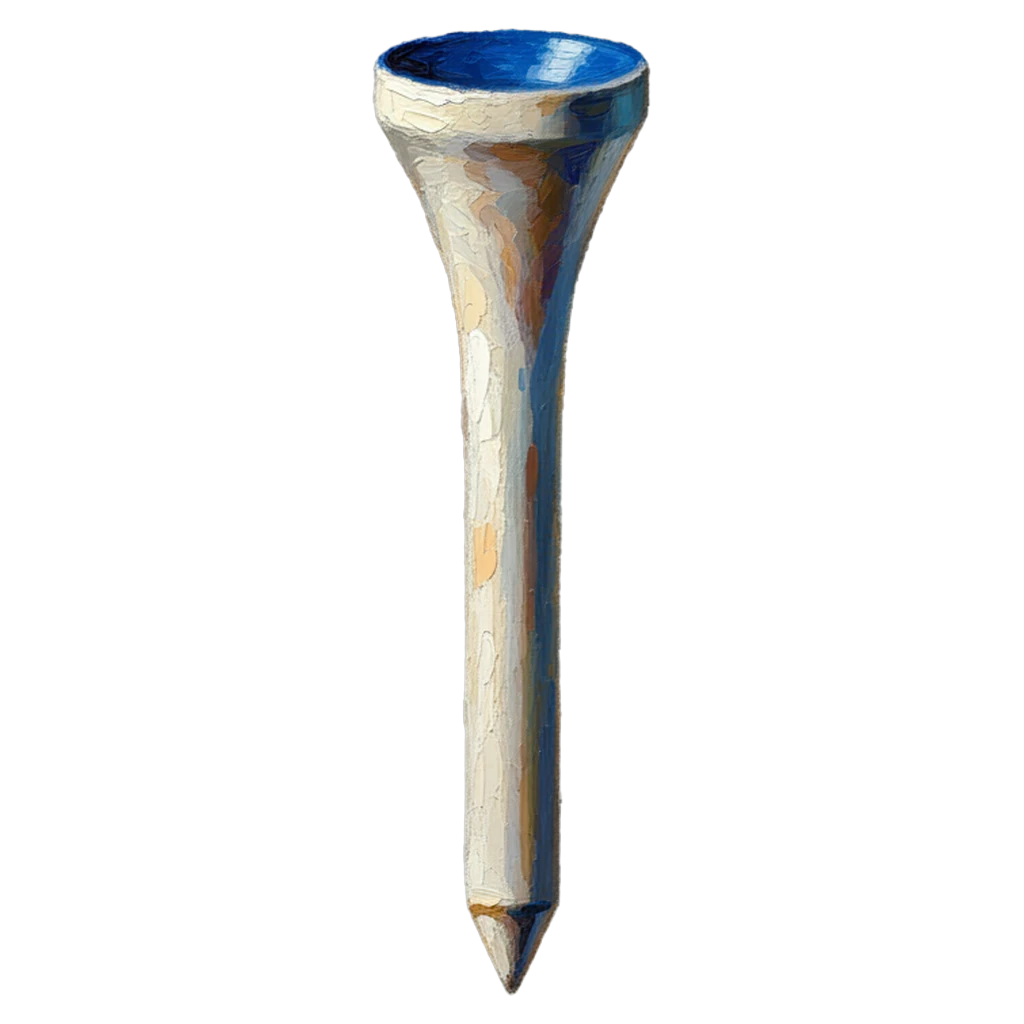 golf club tee Oil Painting icon