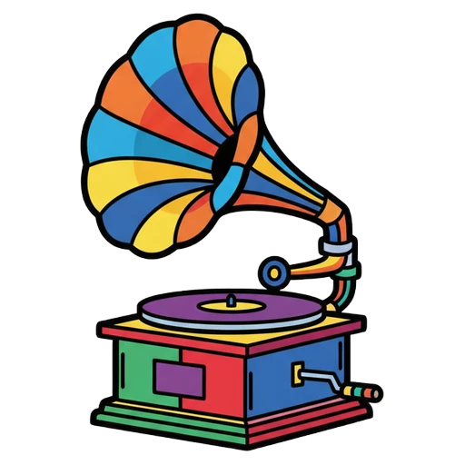 gramophone Pop Art icon