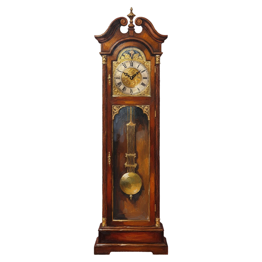 grandfather clock Oil Painting icon