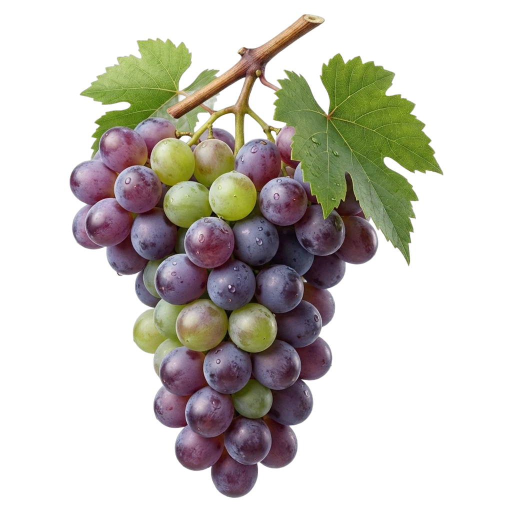 grapes Photorealistic icon