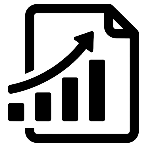 graph report Solid Glyph icon
