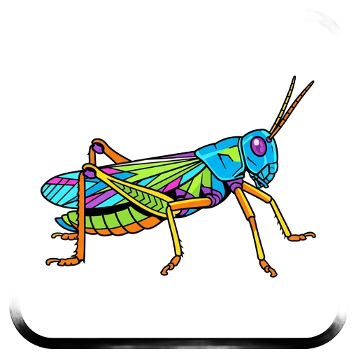 grasshopper Pop Art icon