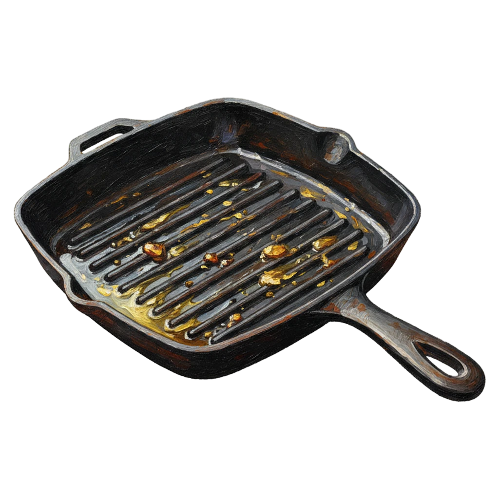 grill pan Oil Painting icon