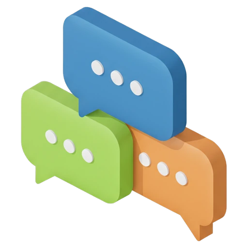 group chat Isometric icon