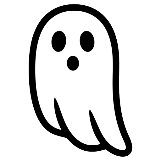 halloween ghost Line Art icon - free AI-generated line art icon for web and app projects