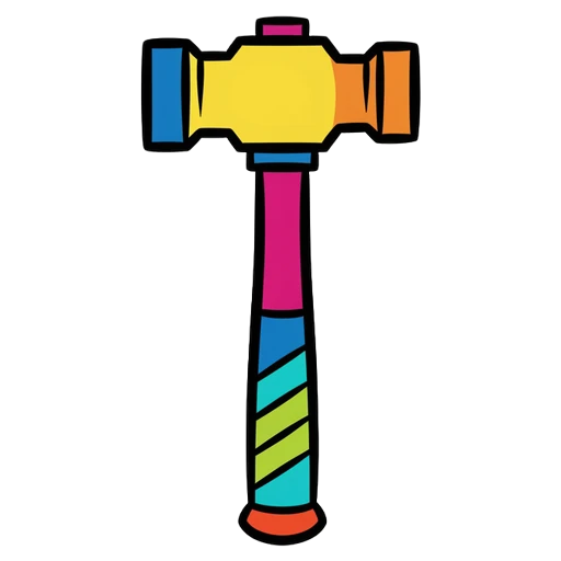 hammer Pop Art icon