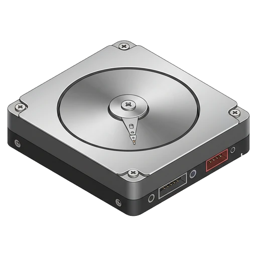 hard drive Isometric icon