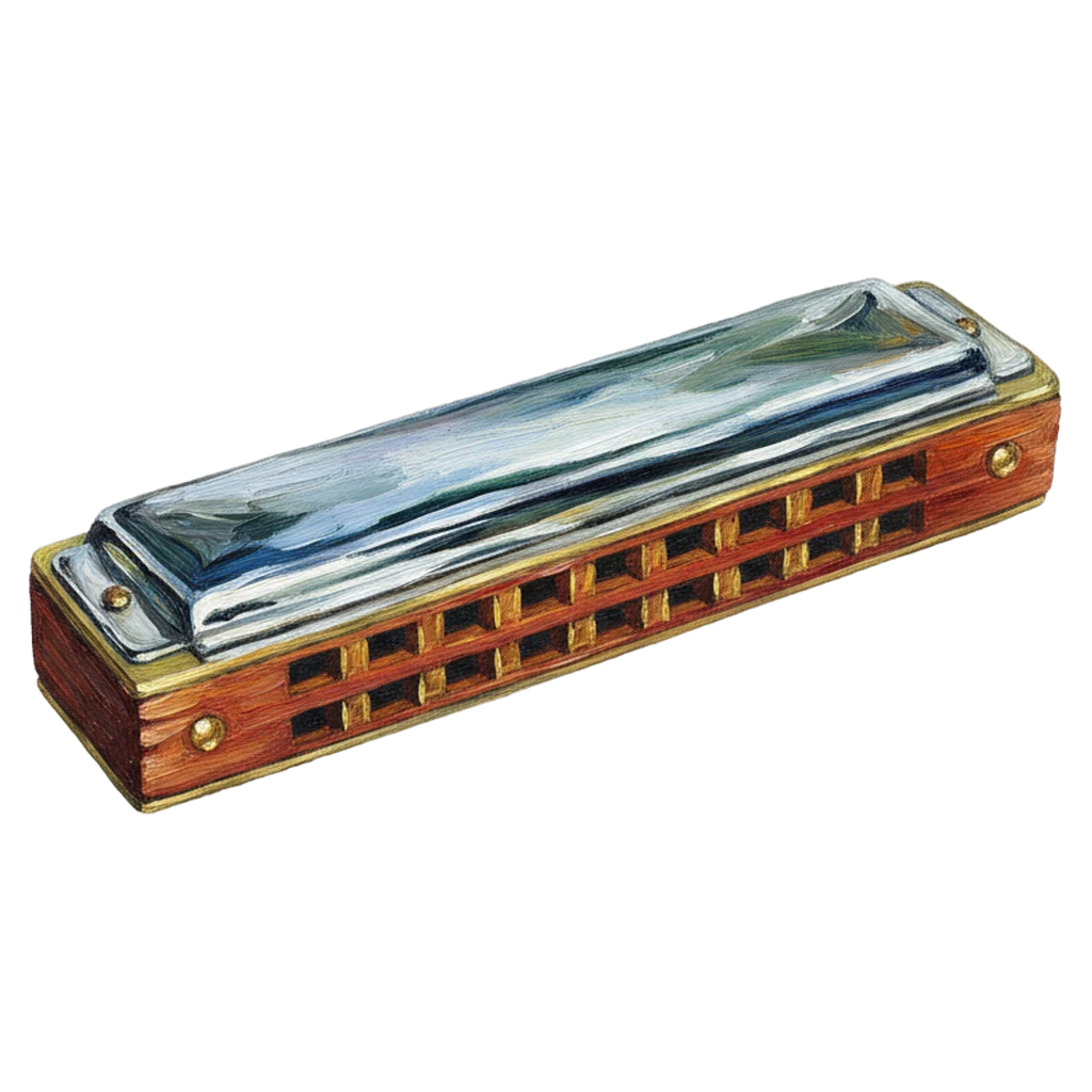 harmonica Oil Painting icon