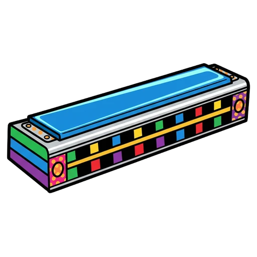 harmonica Pop Art icon