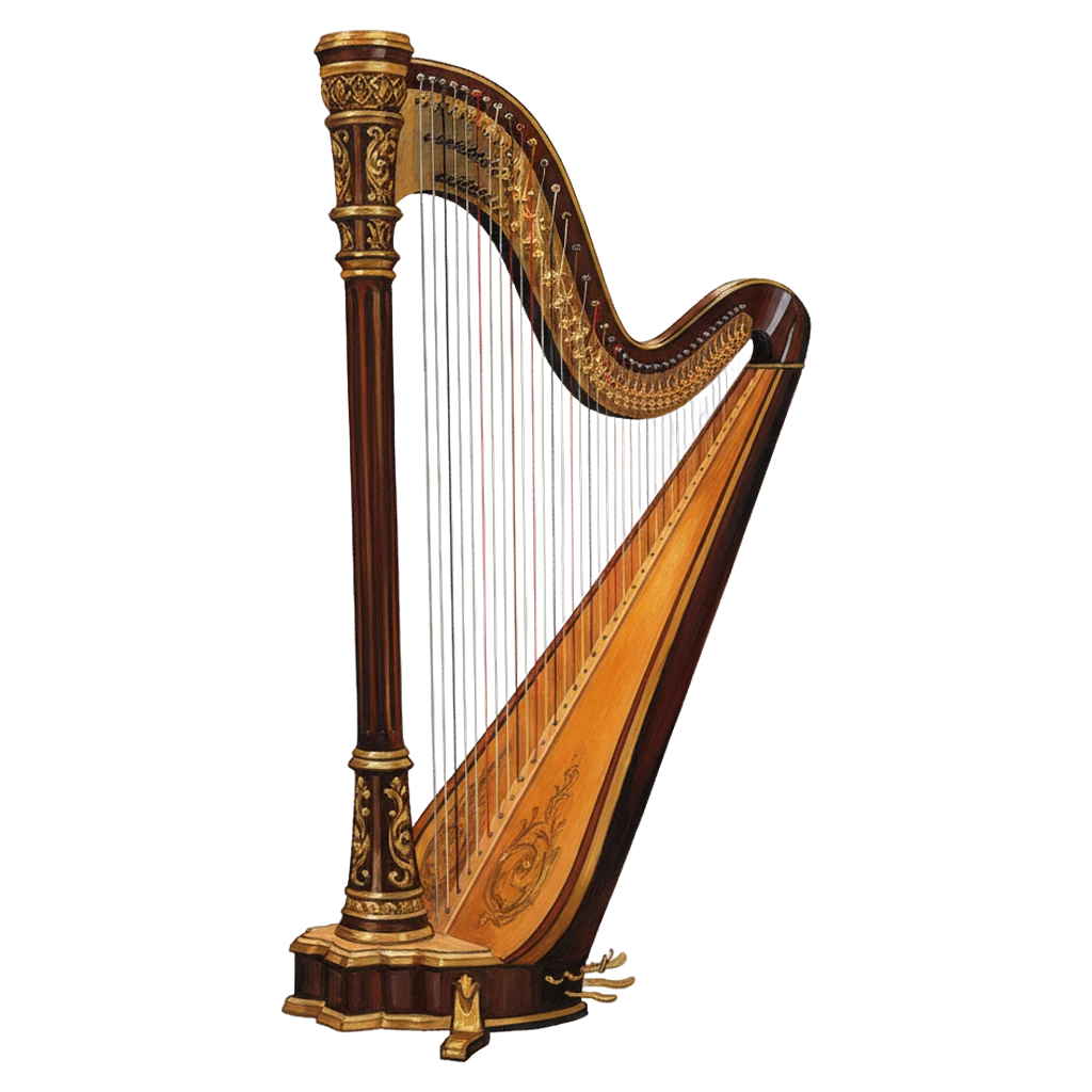 harp Oil Painting icon