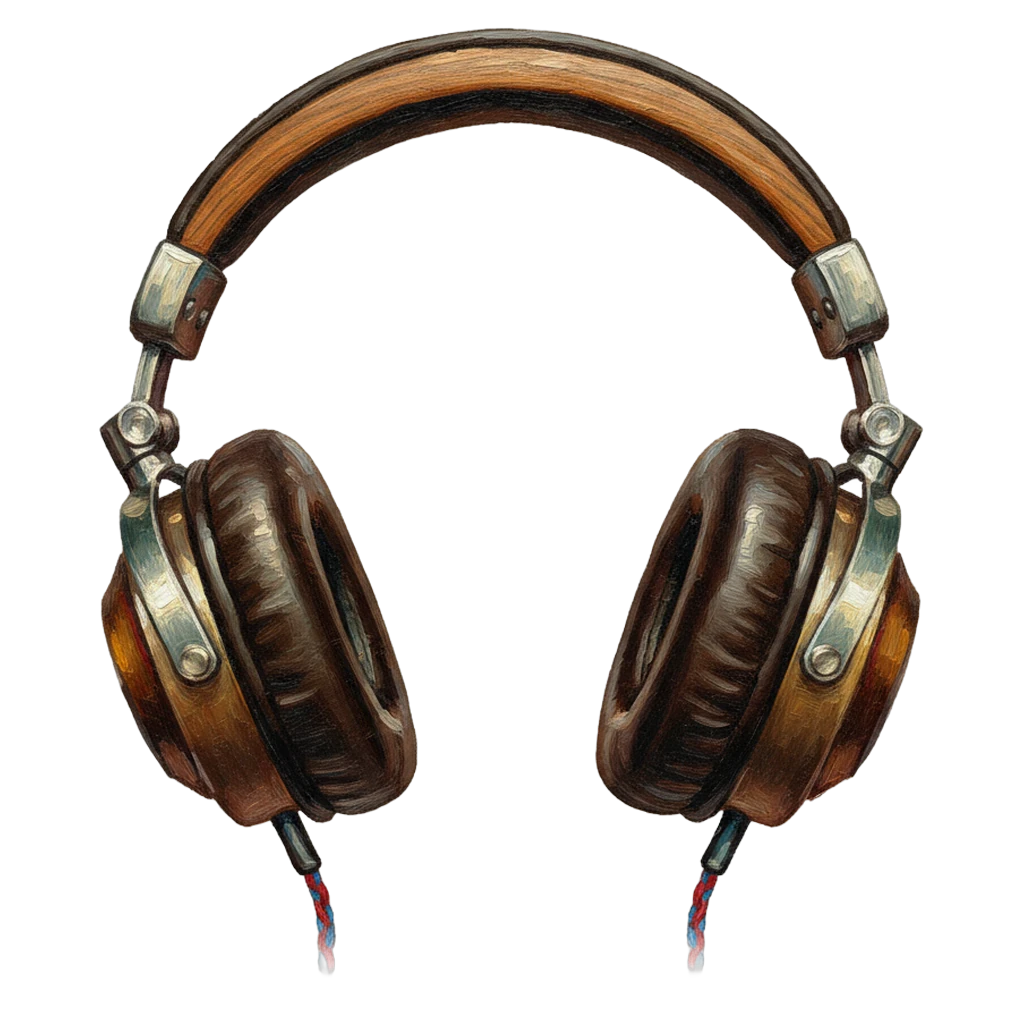 headphones Oil Painting icon
