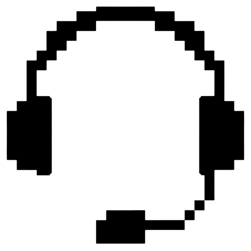 headset mic Pixel Art icon