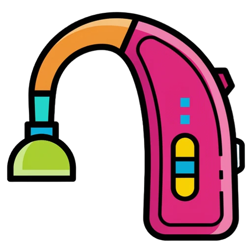 hearing aid Pop Art icon