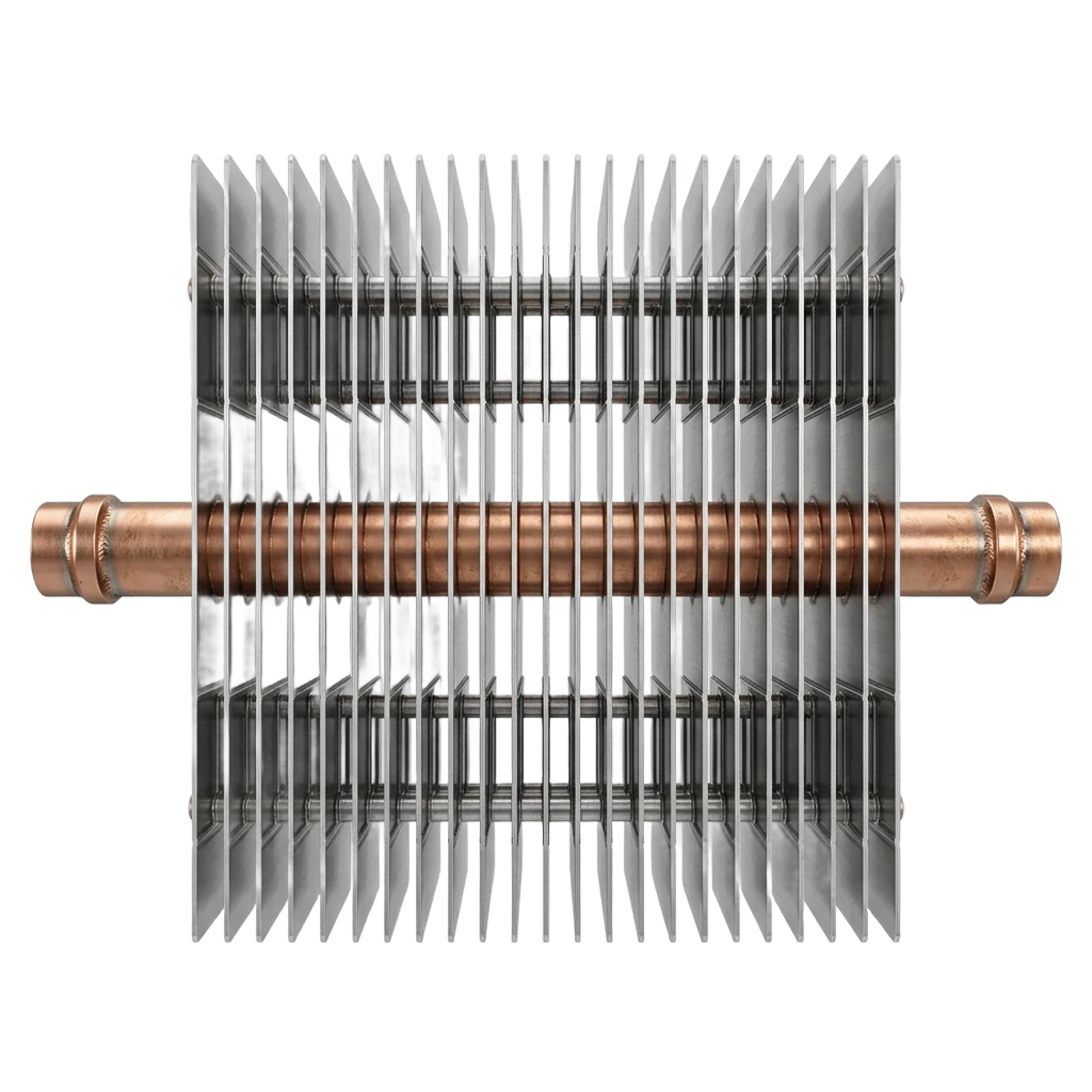 heat exchanger fins Photorealistic icon - free AI-generated photorealistic icon for web and app projects