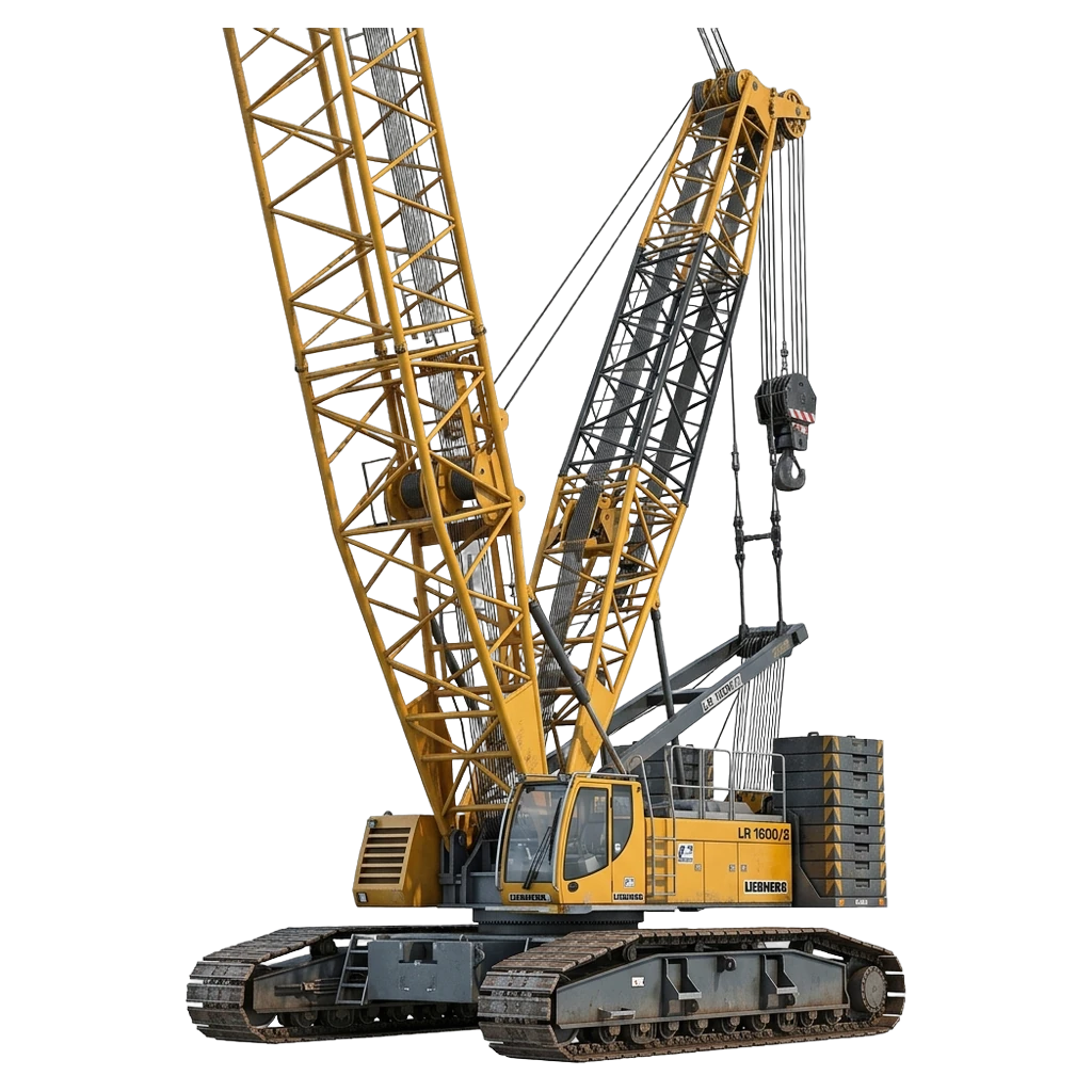heavy duty crane Photorealistic icon